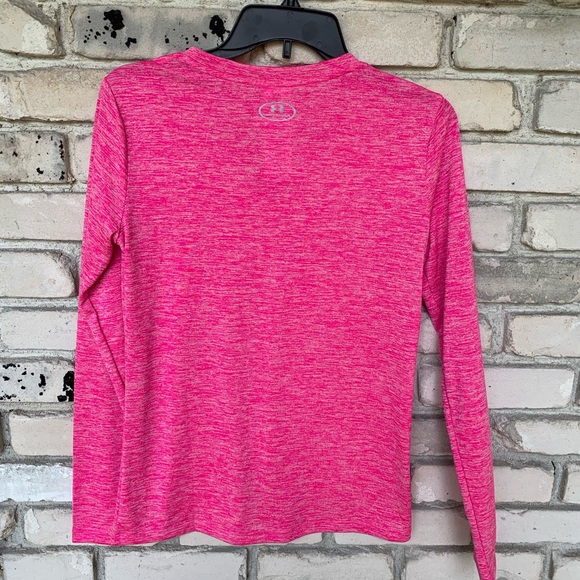 Under armour heat gear pink long sleeve shirt - Picture 3 of 4